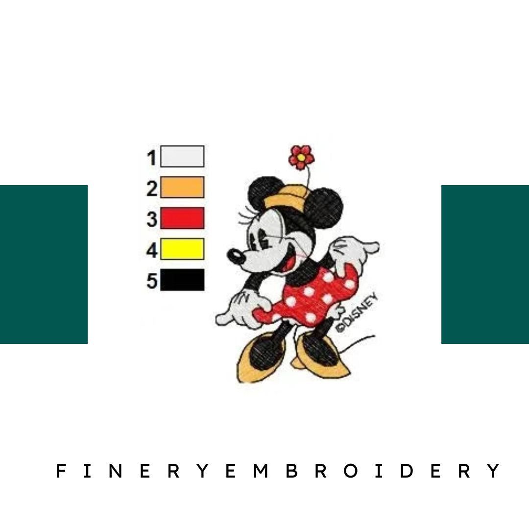 MICKEY MINNIE 051 - Embroidery Design - FineryEmbroidery