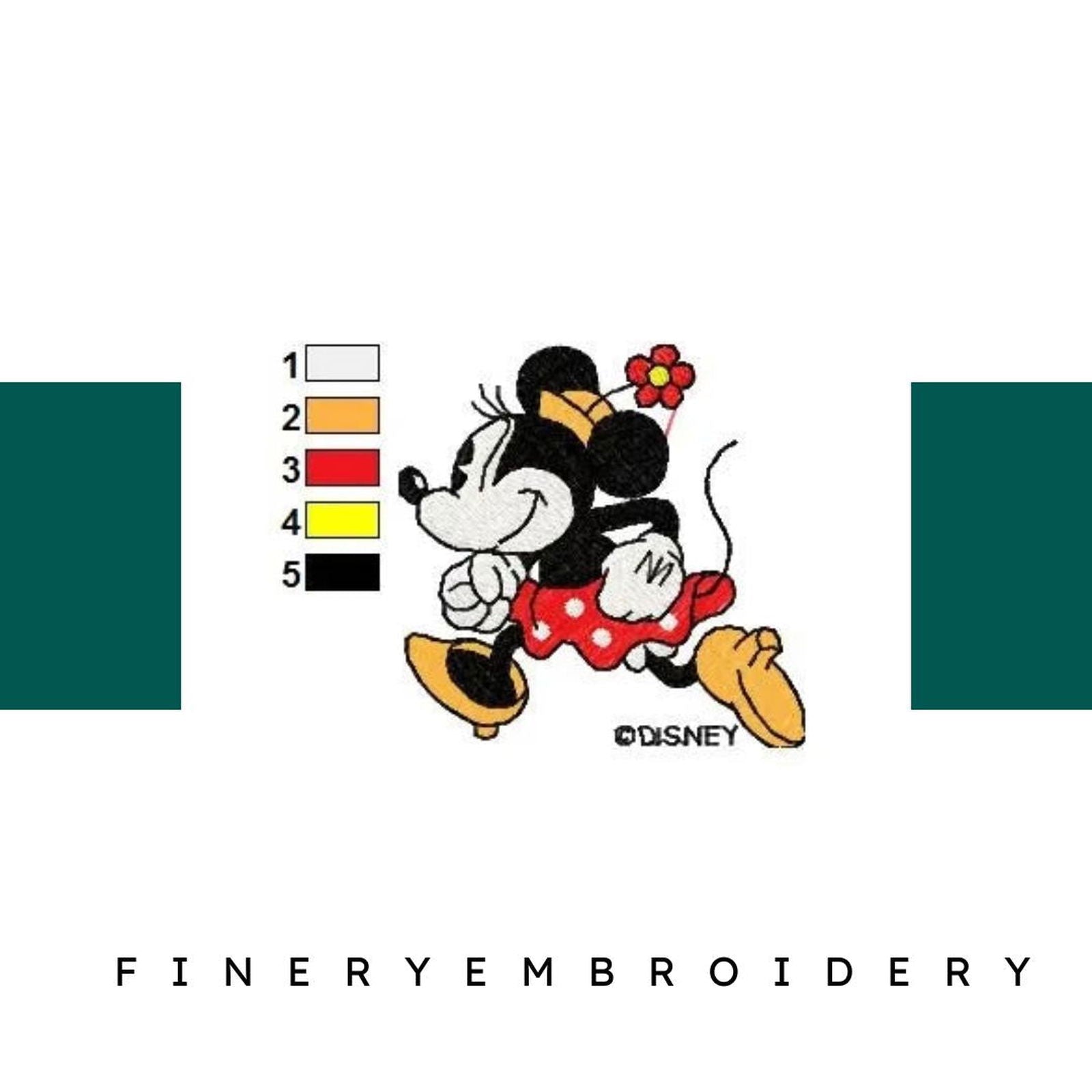 MICKEY MINNIE 054 - Embroidery Design - FineryEmbroidery