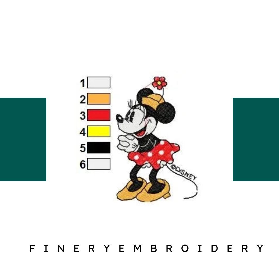 MICKEY MINNIE 056 - Embroidery Design - FineryEmbroidery