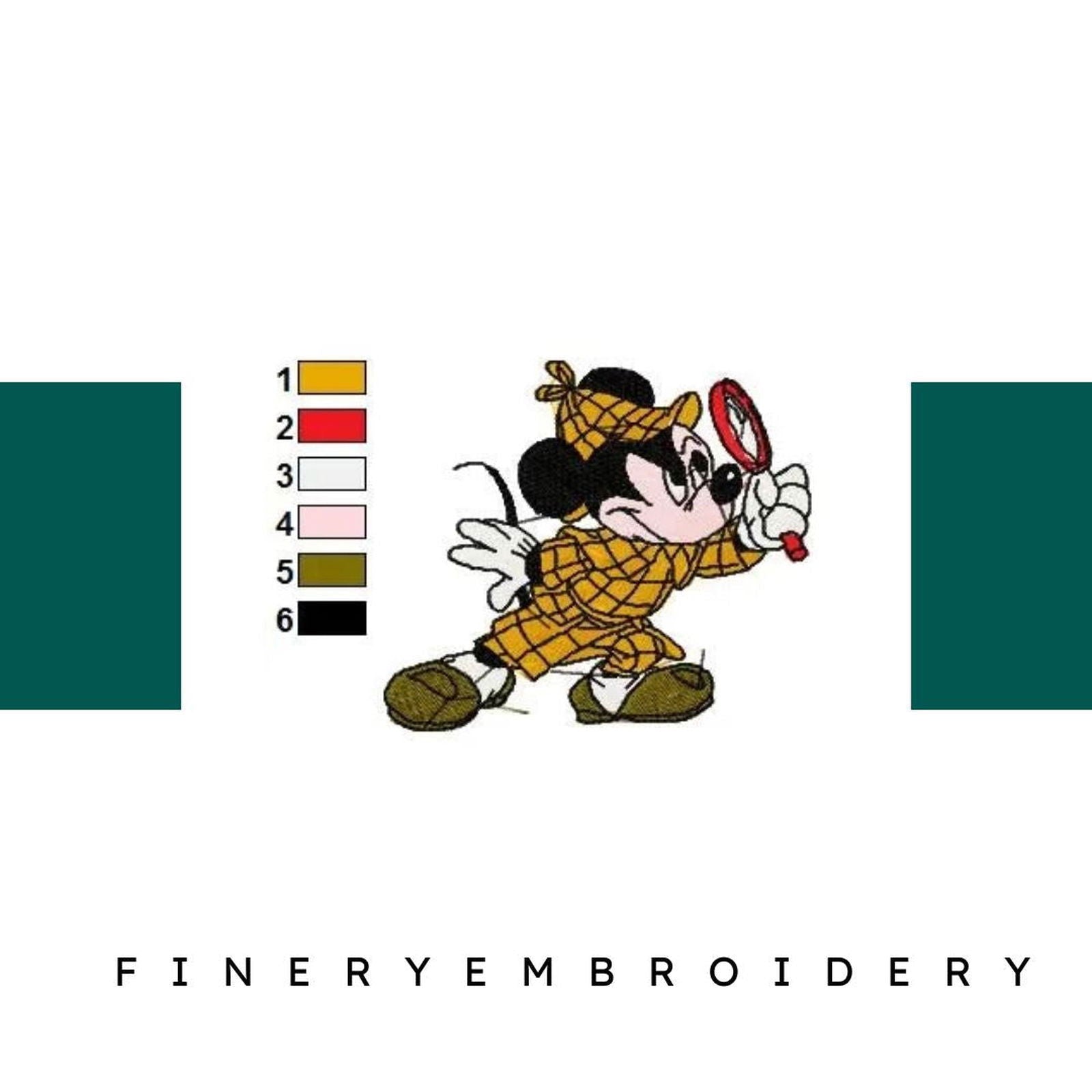 MICKEY MINNIE 087- Embroidery Design - FineryEmbroidery