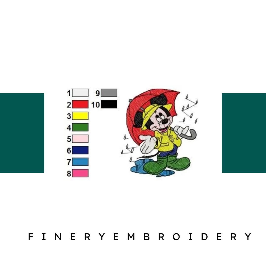 MICKEY MINNIE 089- Embroidery Design - FineryEmbroidery