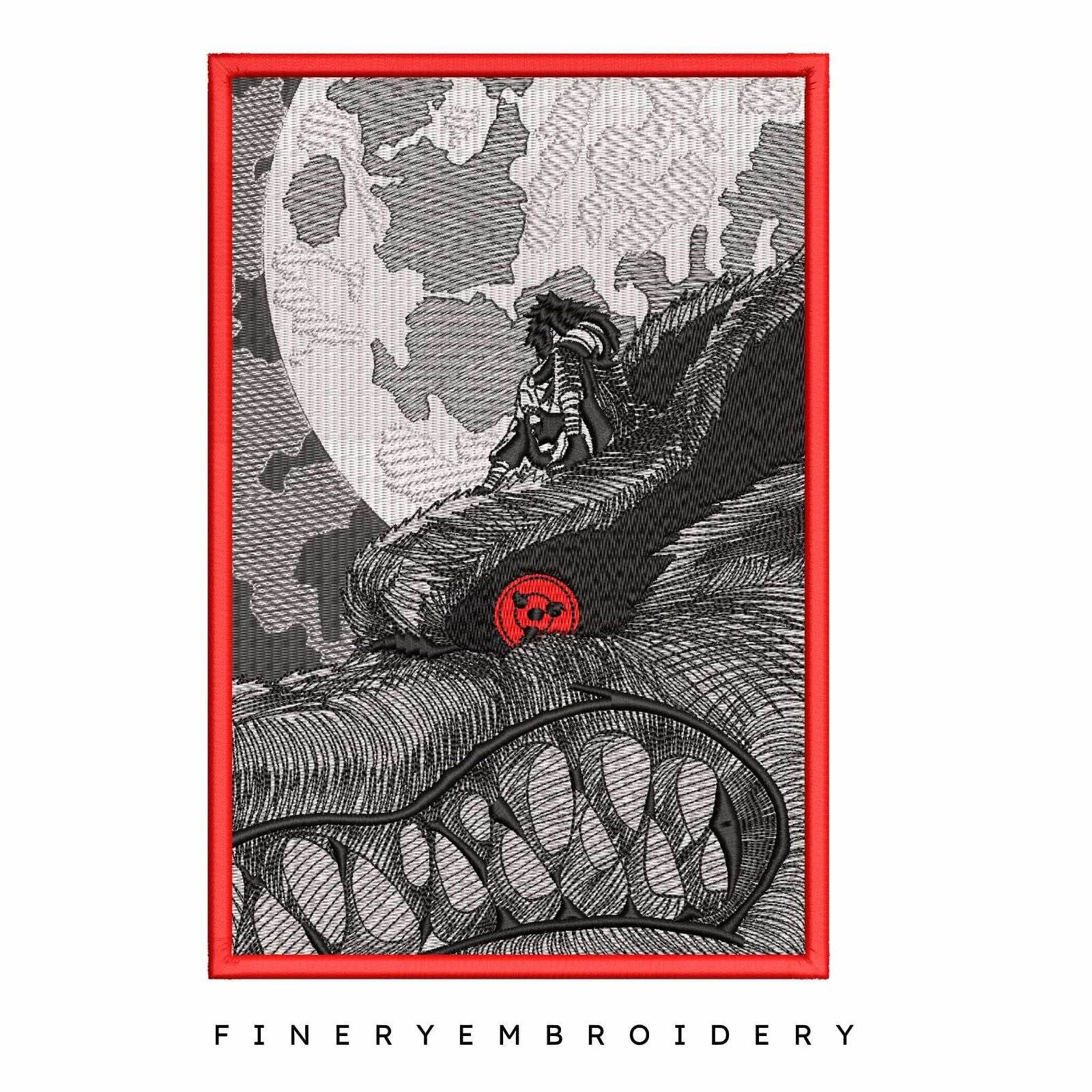 Madara Uchiha Naruto  - Animé  - Embroidery Design - FineryEmbroidery