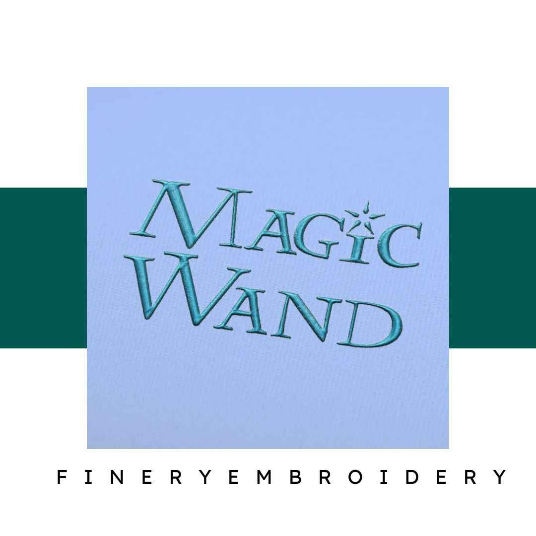 Magic wand Embroidery alphabet Font Set