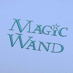 Magic wand Embroidery alphabet Font Set