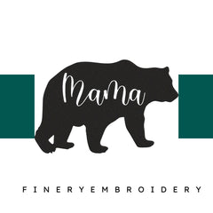 Mama-Bear- Mothers Embroidery Design - FineryEmbroidery