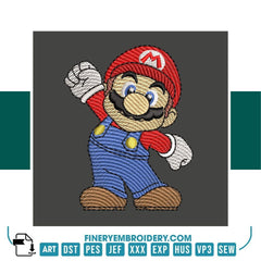 Mario Bros Embroidery Design – FineryEmbroidery - FineryEmbroidery