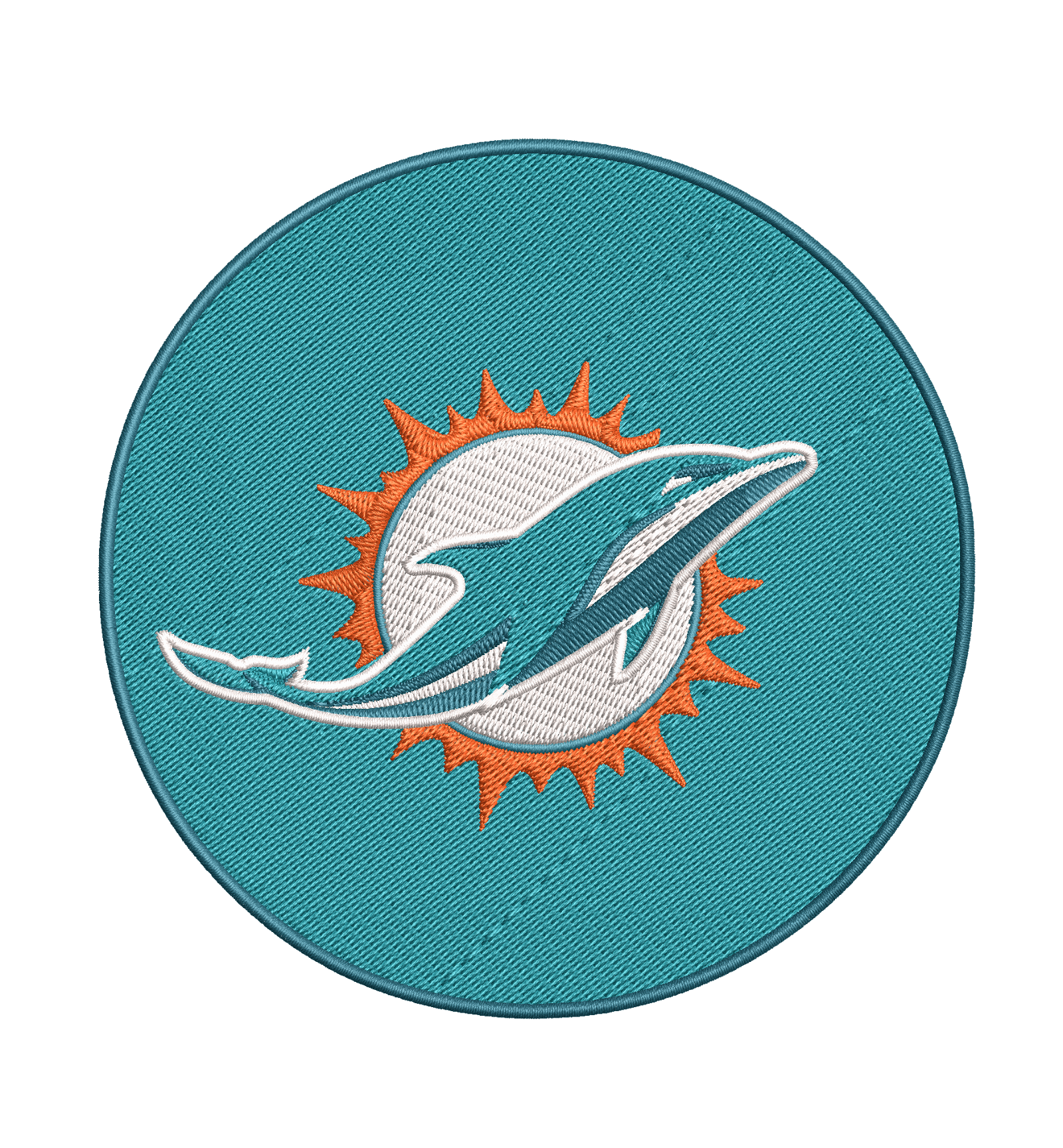 Miami Dolphins - Pack of 6 Designs - 2 sizes - Embroidery Design - FineryEmbroidery