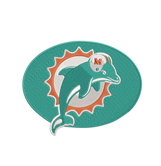 Miami Dolphins 2 : Embroidery Design - FineryEmbroidery