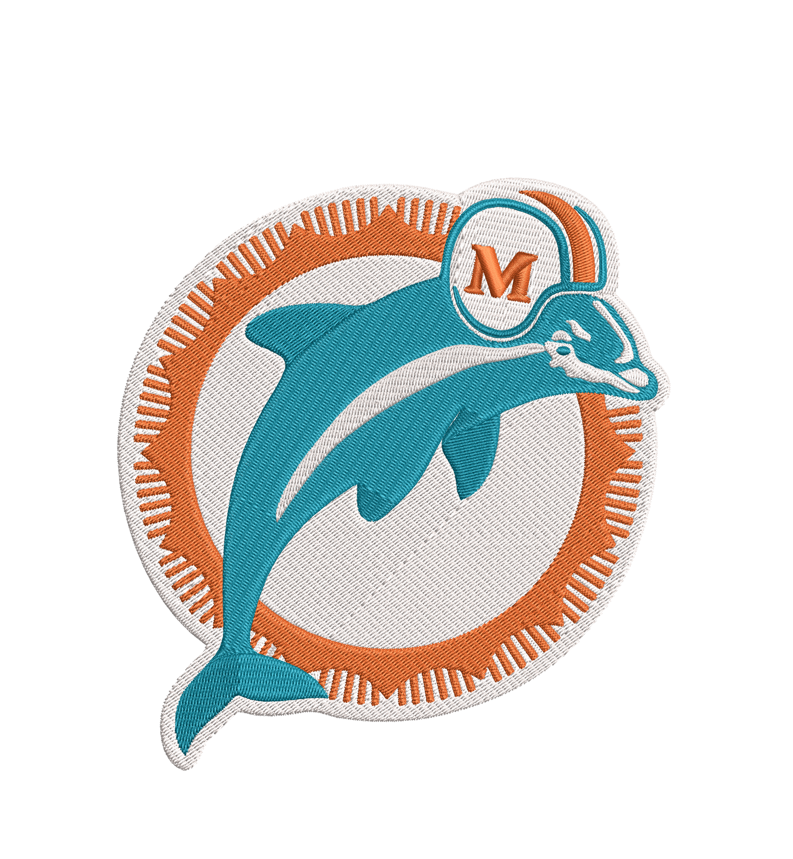 Miami Dolphins 3 : Embroidery Design - FineryEmbroidery