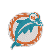 Miami Dolphins 3 : Embroidery Design - FineryEmbroidery