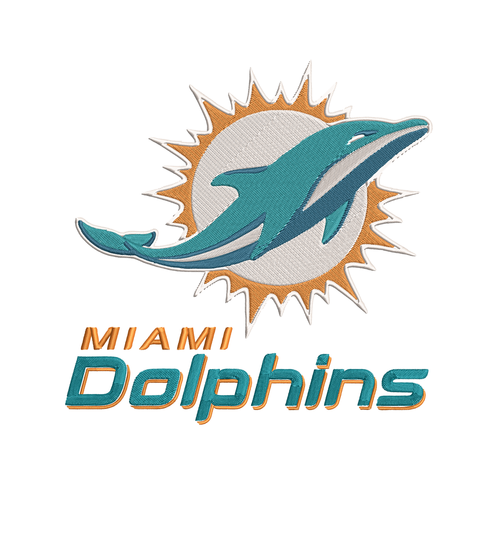 Miami Dolphins 5 : Embroidery Design - FineryEmbroidery