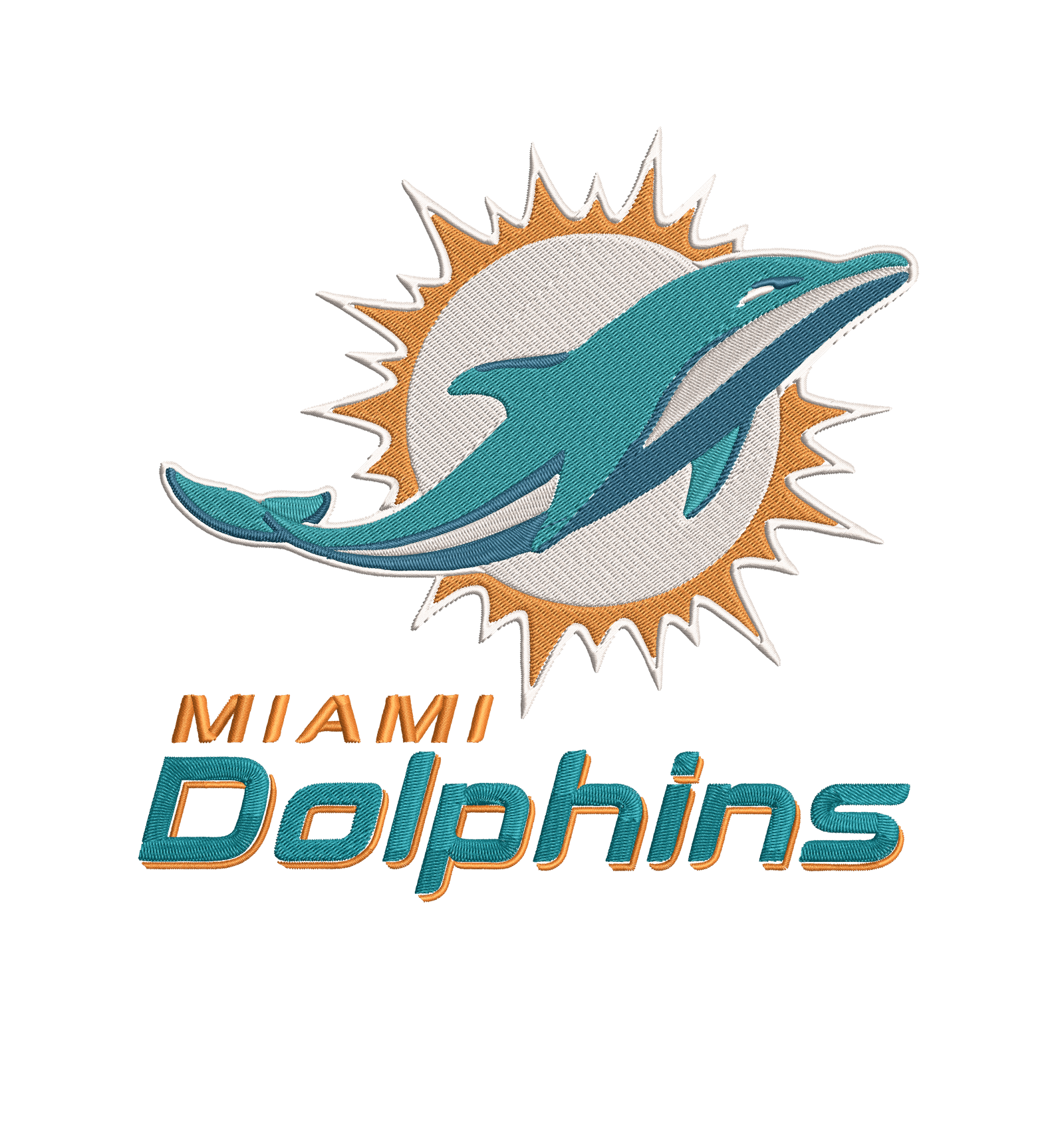Miami Dolphins 5 : Embroidery Design - FineryEmbroidery