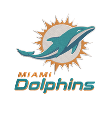 Miami Dolphins 5 : Embroidery Design - FineryEmbroidery
