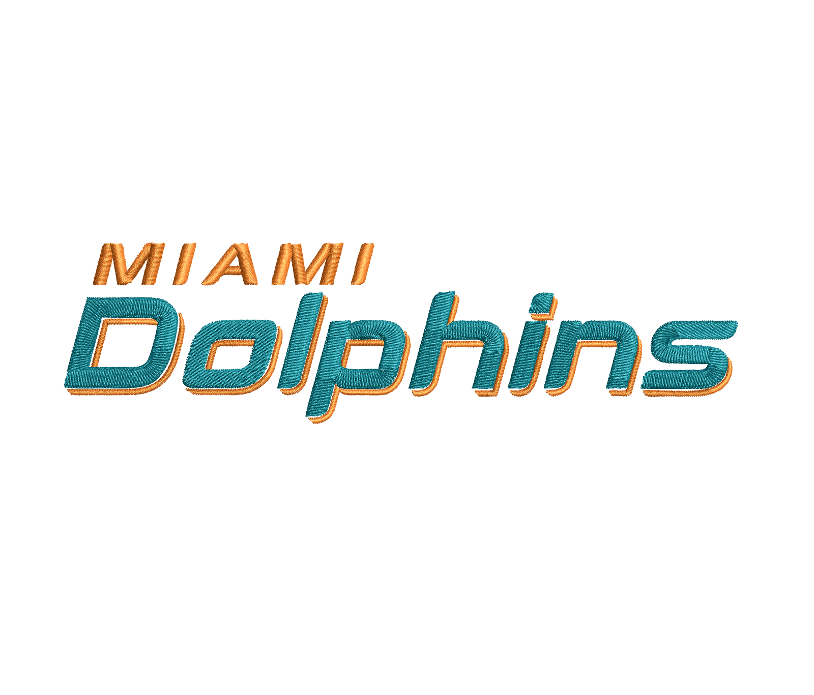 Miami Dolphins 7 : Embroidery Design - FineryEmbroidery