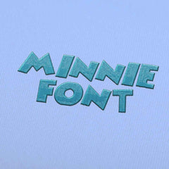 Minnie Embroidery alphabet Font Set