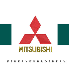 Mitsubishi - Embroidery Design - FineryEmbroidery