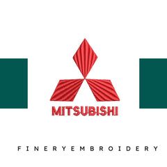 Mitsubishi 3 - Embroidery Design - FineryEmbroidery