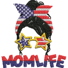 Mom-Life - Embroidery Design - FineryEmbroidery