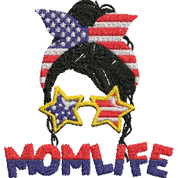Mom-Life - Embroidery Design - FineryEmbroidery