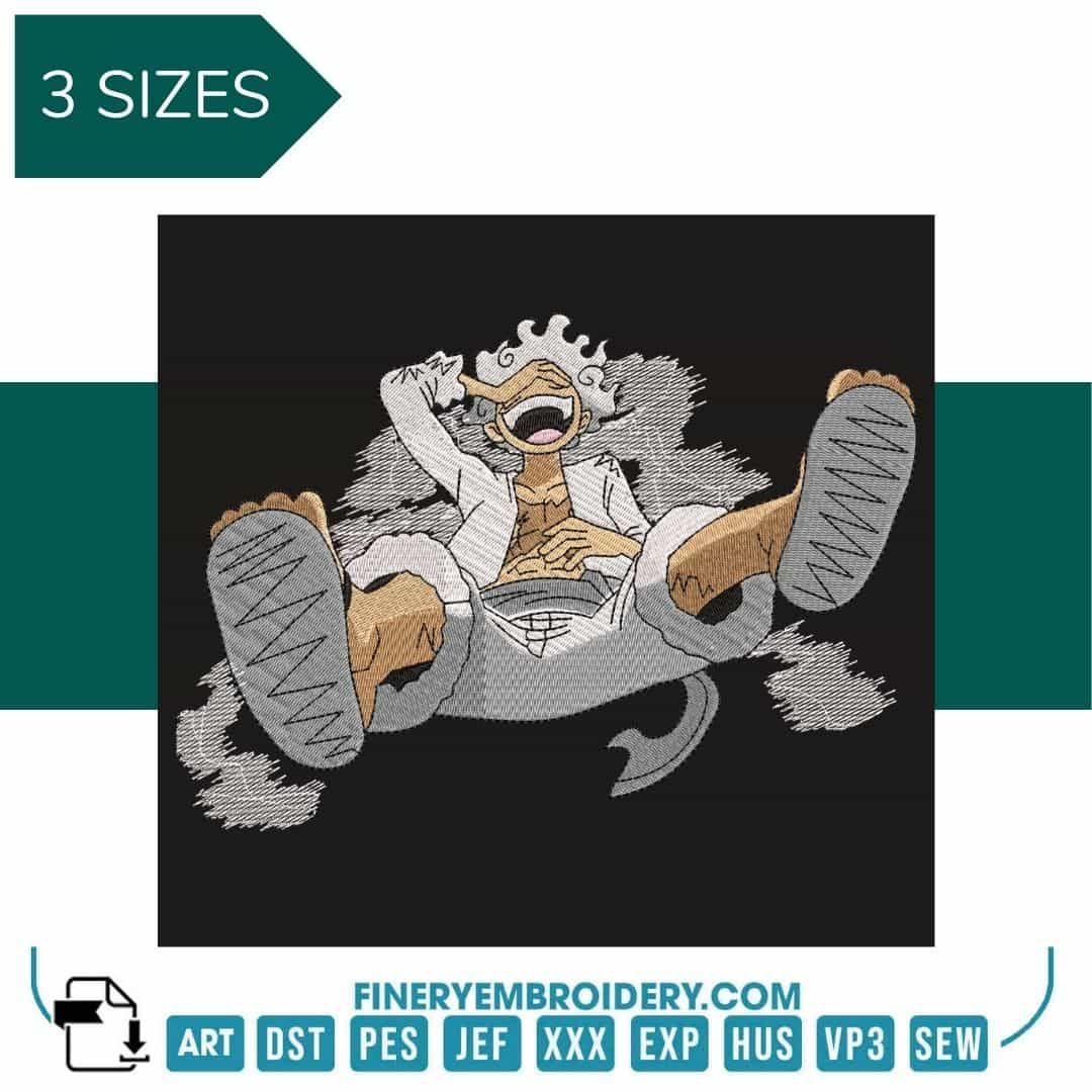 Monkey D. Luffy Gear | One Piece - Animé  - Embroidery Design - FineryEmbroidery