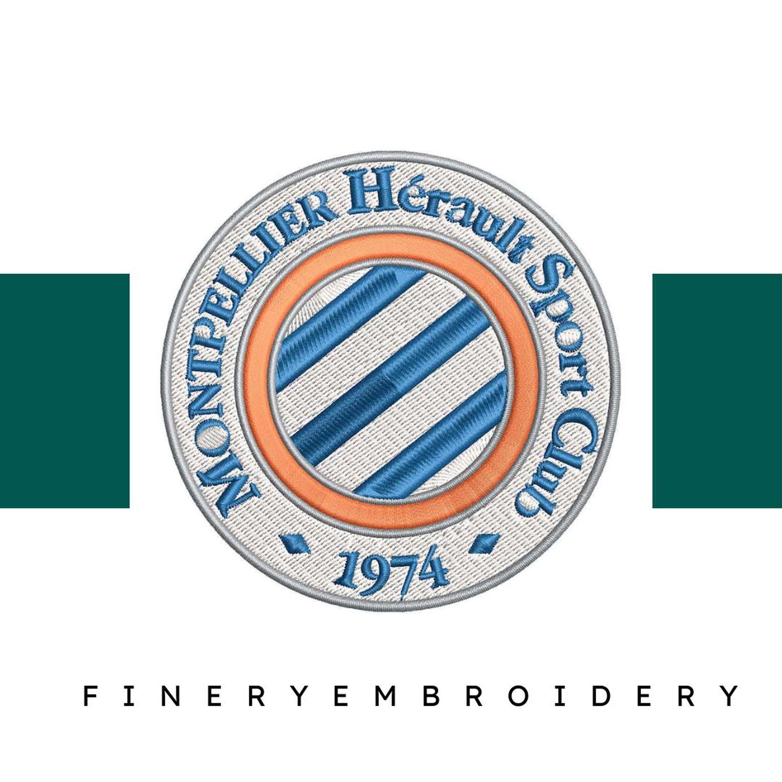 Montpellier Football Team: Embroidery Design - FineryEmbroidery