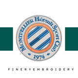 Montpellier Football Team: Embroidery Design - FineryEmbroidery