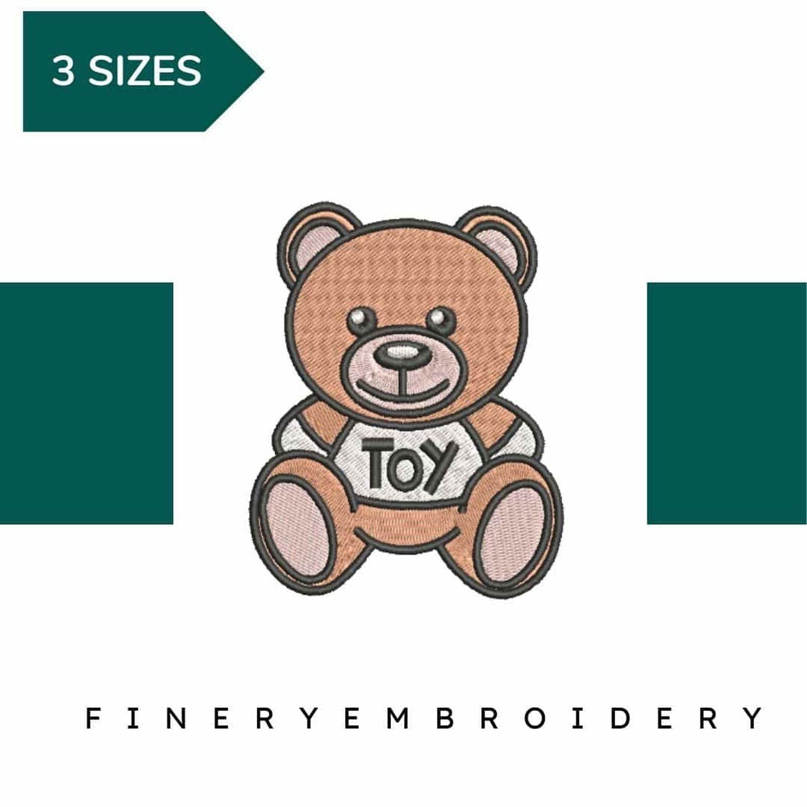 Moschino Toy Iconic Brand Embroidery Motif- Embroidery Design - FineryEmbroidery