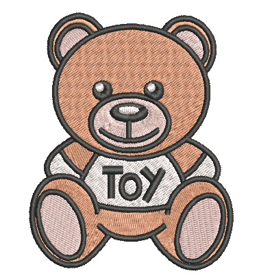 Moschino Toy Iconic Brand Embroidery Motif- Embroidery Design - FineryEmbroidery