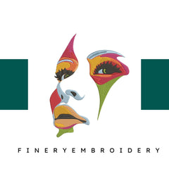 Multicolored Face - Embroidery Design - FineryEmbroidery