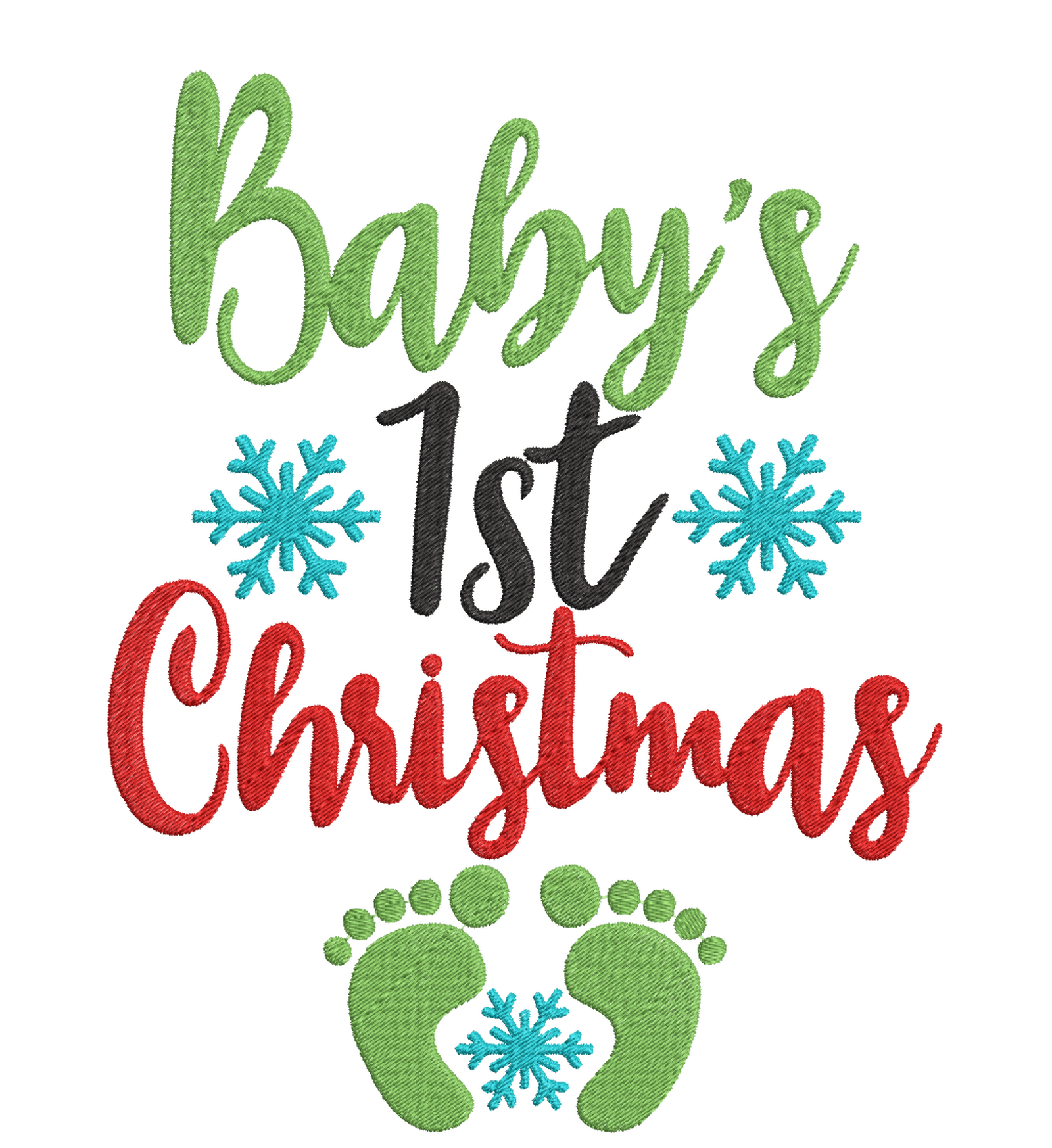 My first Christmas  - Designs pack : Embroidery Design - FineryEmbroidery