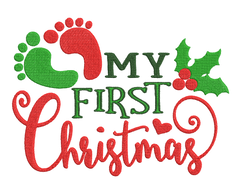 My first Christmas  - Designs pack : Embroidery Design - FineryEmbroidery