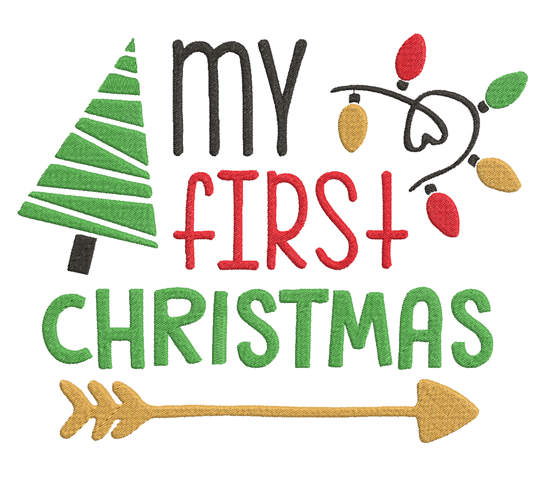 My first Christmas  - Designs pack : Embroidery Design - FineryEmbroidery