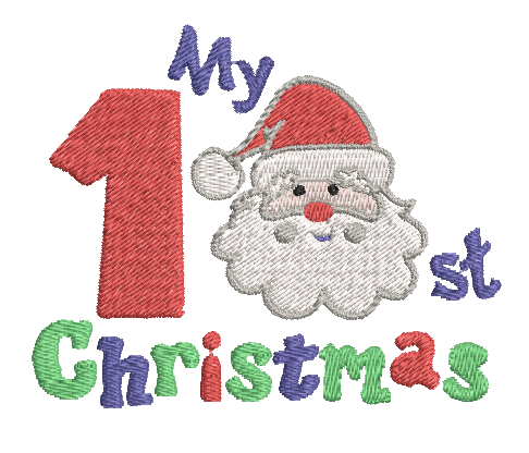My first Christmas  - Designs pack : Embroidery Design - FineryEmbroidery