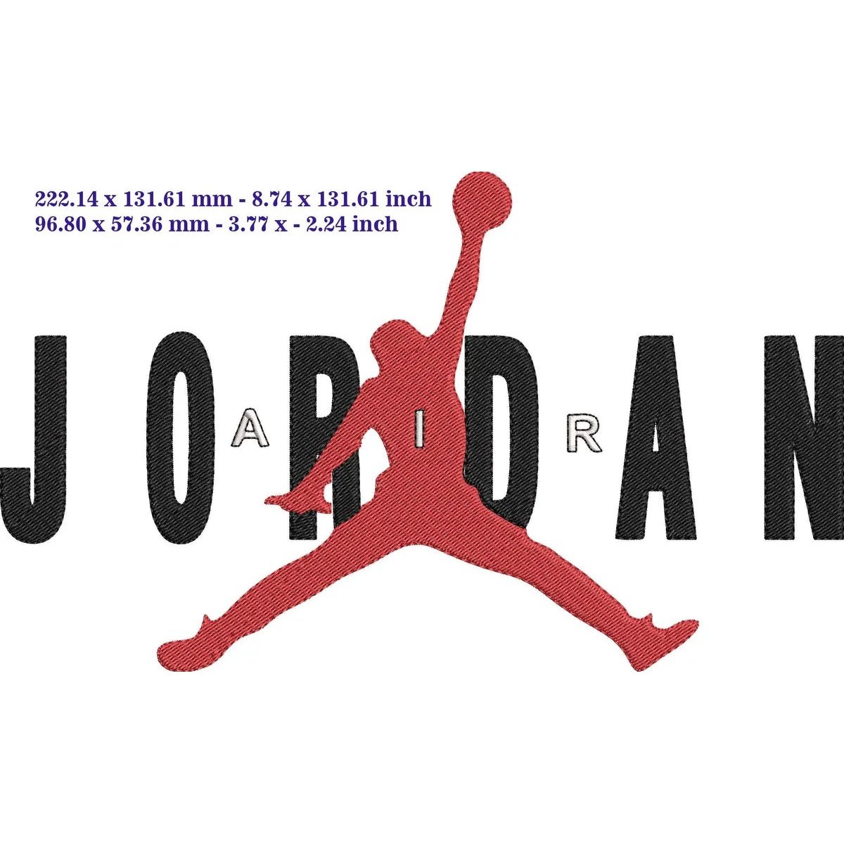 Nike Jordan Air - Embroidery Design FineryEmbroidery