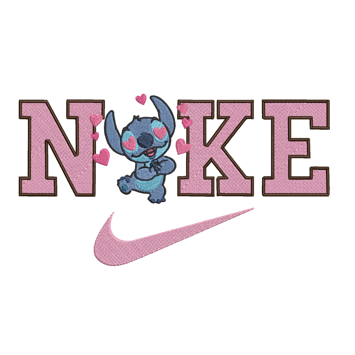 Nike & Lilo and Stitch 4 - Embroidery Design FineryEmbroidery