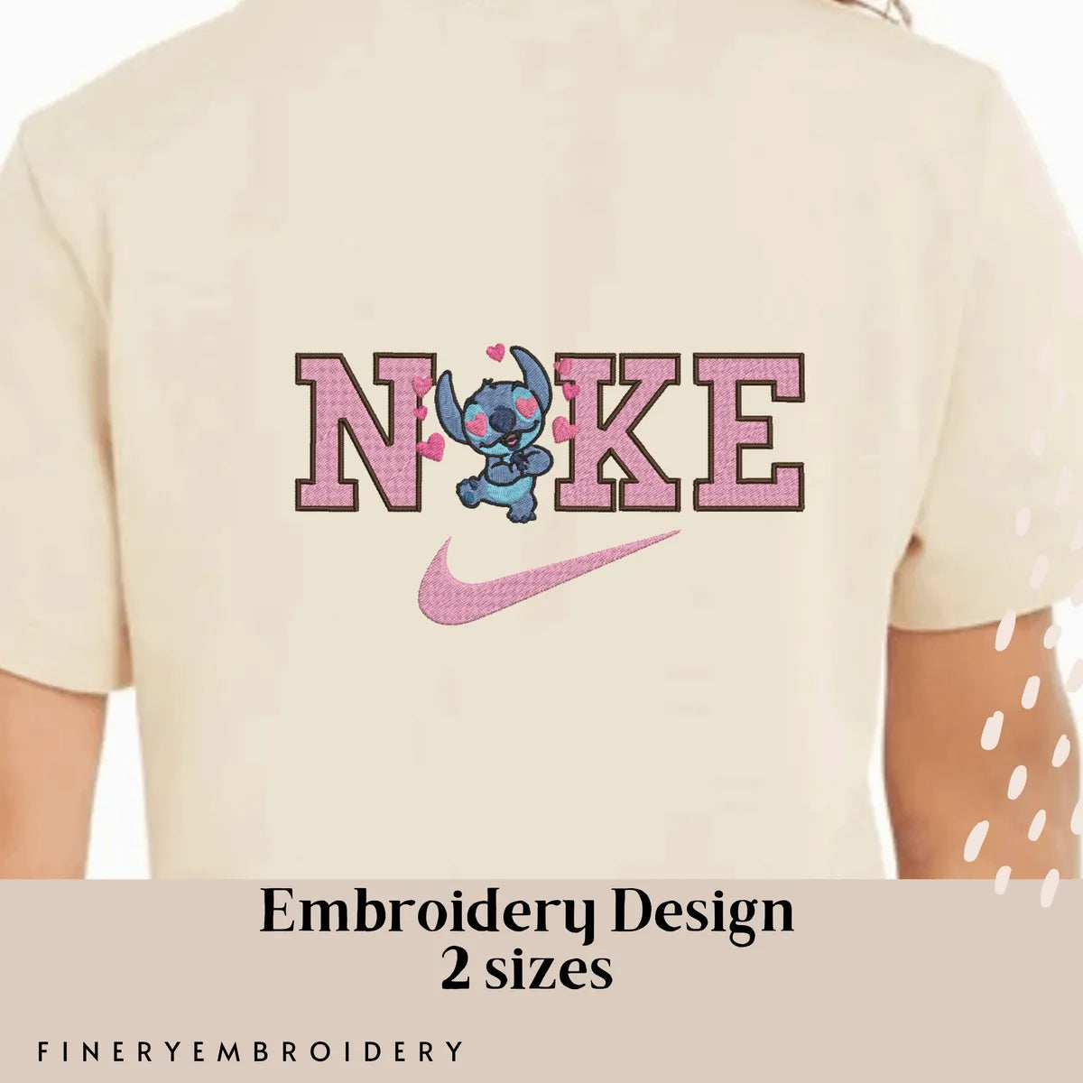 Nike & Lilo and Stitch 4 - Embroidery Design FineryEmbroidery