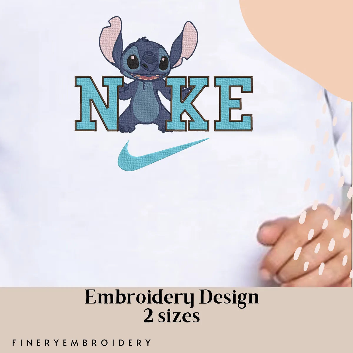 Nike & Lilo and Stitch 6 - Embroidery Design FineryEmbroidery