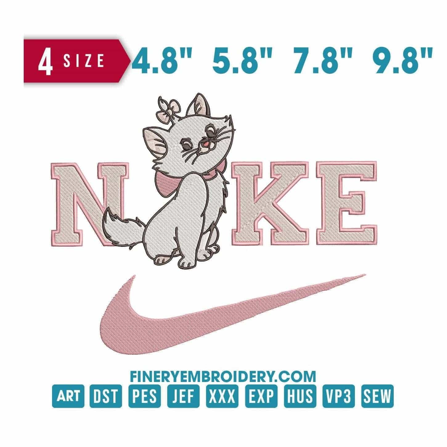 Nike Marie - The Aristocats - Embroidery Design FineryEmbroidery
