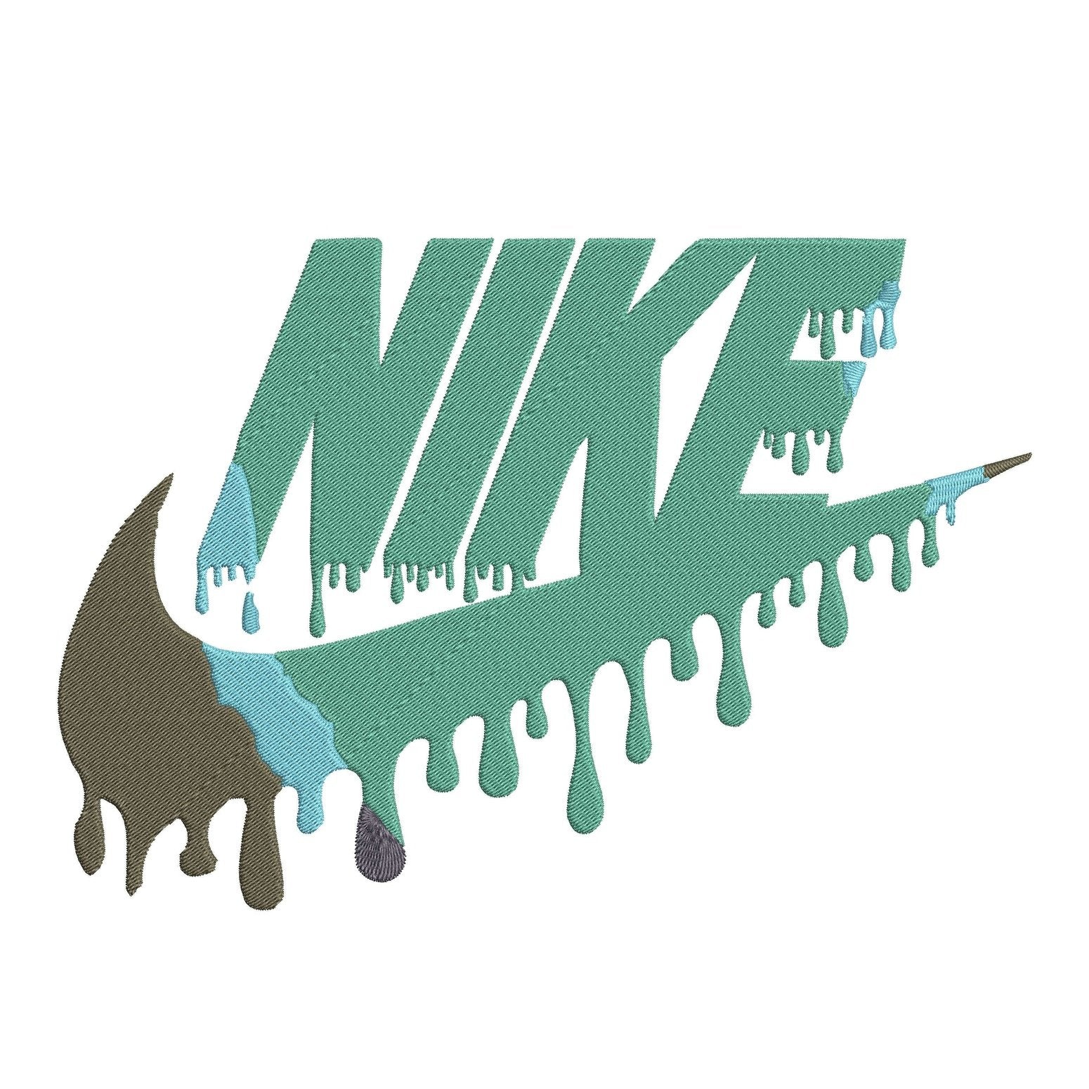 Nike Melted - Embroidery Design FineryEmbroidery