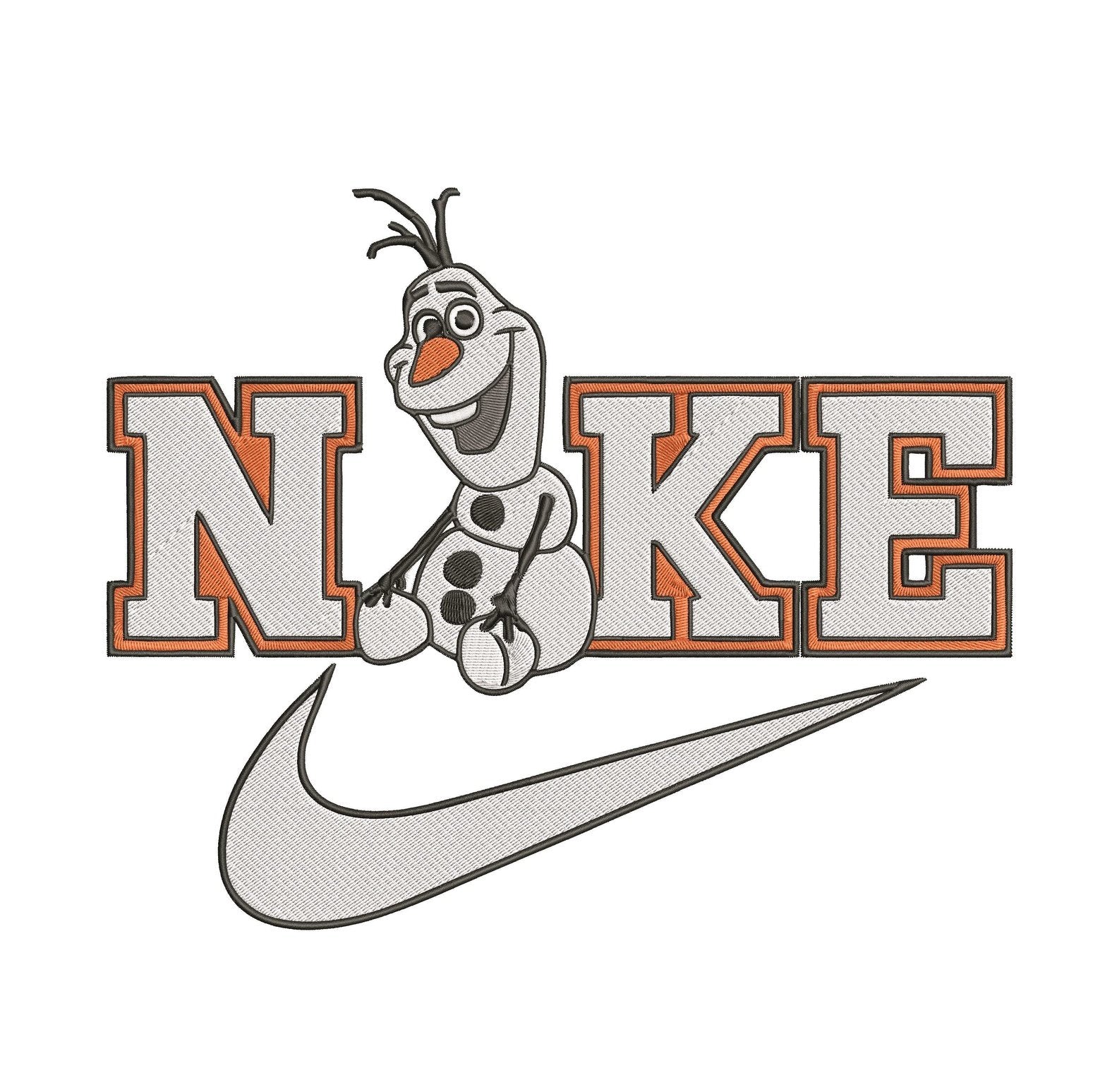Nike Olaf - Embroidery Design FineryEmbroidery