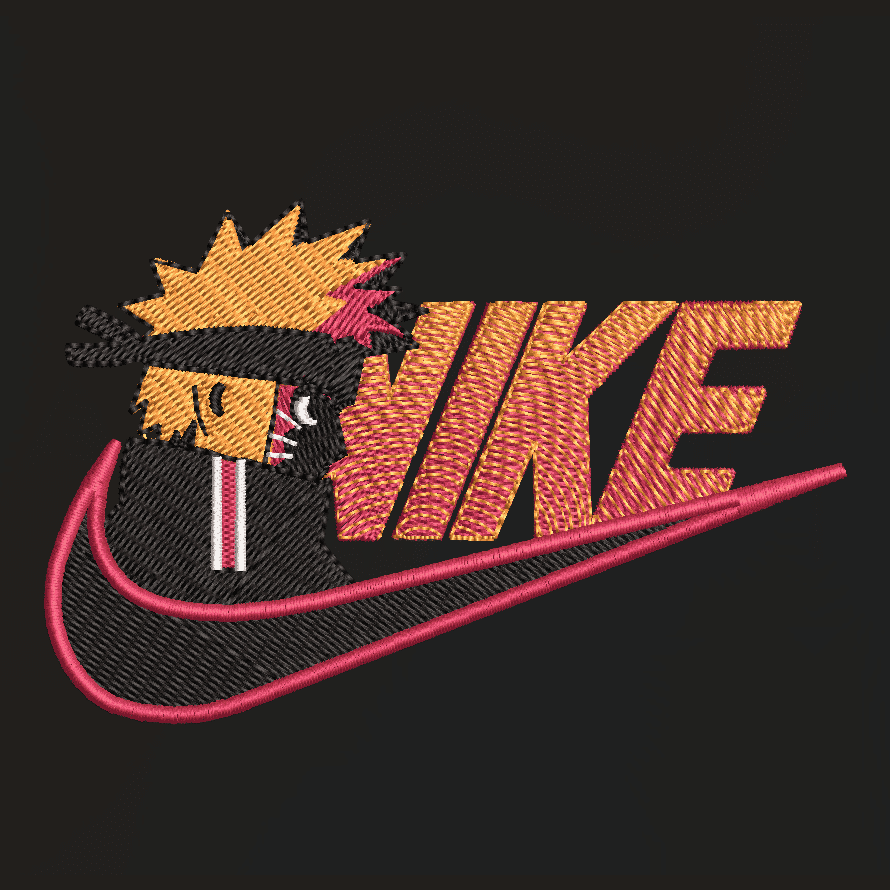Nike Uzumaki Naruto  - Hatake Kakashi: Embroidery Design