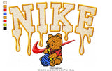 Nike Winnie the Pooh Embroidery Design – 4 Sizes