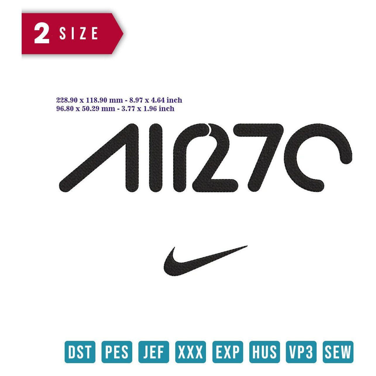 Nike 270 logo - Embroidery Design - FineryEmbroidery