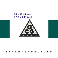 Nike ACG logo - Embroidery Design - FineryEmbroidery