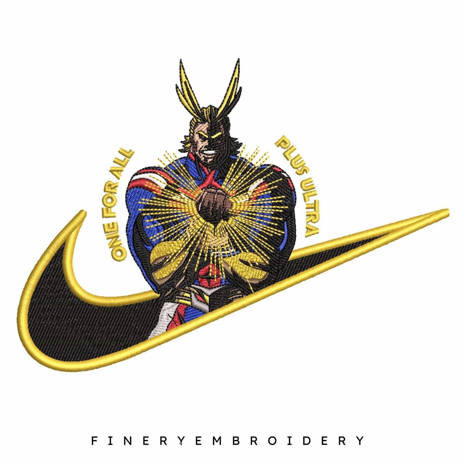 Nike Boku no Hero Academia - Embroidery Design - FineryEmbroidery