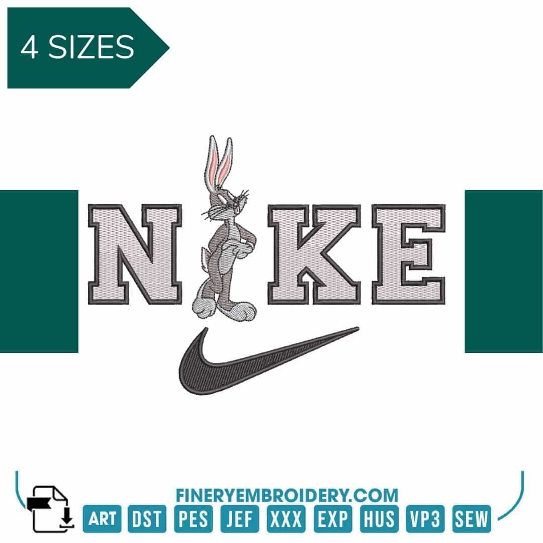 Nike Bunny - Embroidery Design - FineryEmbroidery