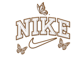 Nike Butterfly Embroidery Design - FineryEmbroidery