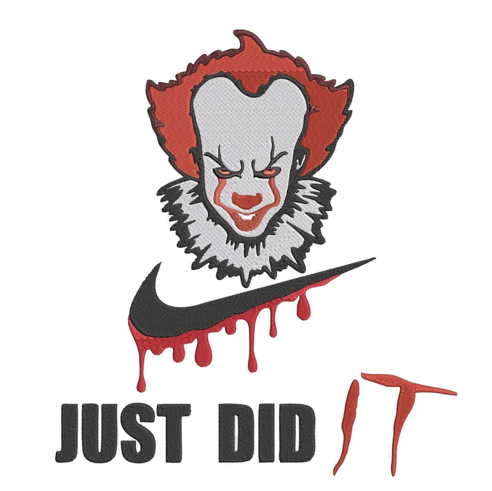 Nike Clown It - Embroidery Design - FineryEmbroidery