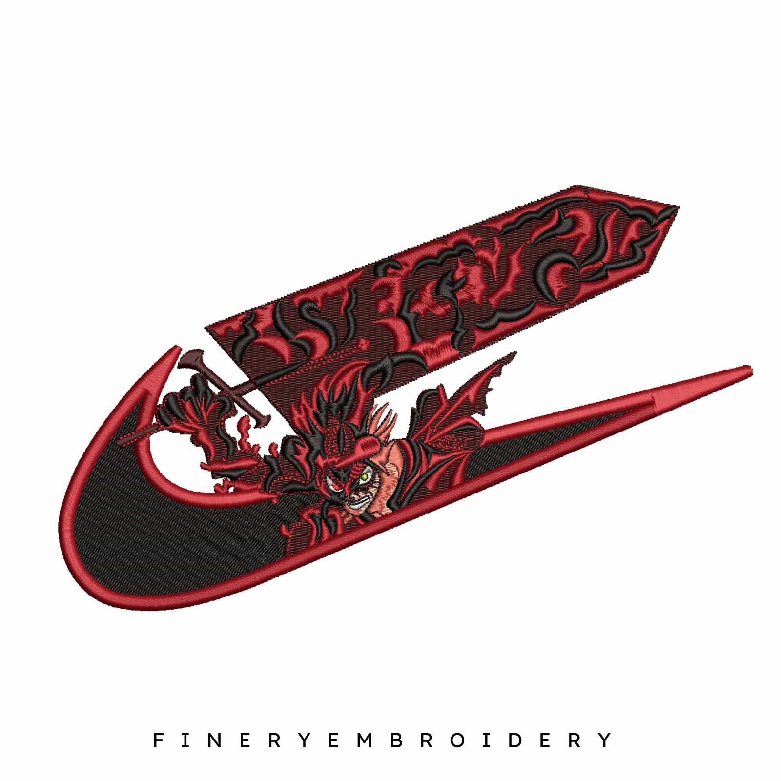 Nike Demon Asta - Embroidery Design - FineryEmbroidery