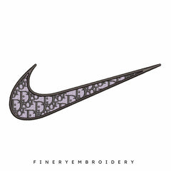 Nike Dior - Embroidery Design - FineryEmbroidery